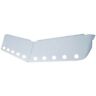 28009 Upi Peterbilt Stainless Low Roof Drop Sunvisor Ten Led Cutouts