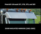 35013 Rdw Peterbilt Ultracab Monster Drop Visor Stainless Steel