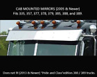 35021 35019 Rdw Peterbilt Ultracab Regular Drop Visor Stainless Steel