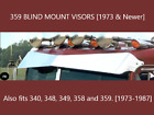 35047 Rdw Peterbilt Old School Blind Mount Visor Blank Ss