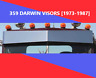 35591 Rdw Peterbilt Blind Mount Darwin Visor Kit Stainless Steel