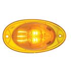 37077 United Pacific Chrome Led Freightliner Turn Signal Light Amber Lens
