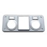 7102706 40984 United Pacific Kenworth Dome Light Cover Rectangular Chrome 710270409846
