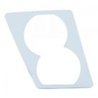 41642 United Pacific Chrome Plastic Volvo Light Cover Passenger