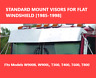 W900l 45010 Rdw Kenworth Drop Visor Stainless