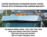 W900l 45052 Rdw Kenworth Drop Visor Stainless