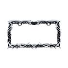 50033 United Pacific Chrome Tribal Flame License Plate Freame