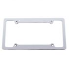 50053 United Pacific Chrome Aluminum Plain Brushed Finish Billet License Frame
