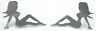 7604790 93090 Grand General Hat Pin Set Sitting Nudes Chrome 760479930900