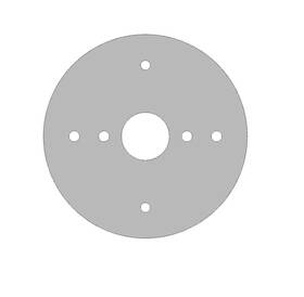 Beam Truck Parts Ue0003 Stainless Steel 4 Inch Back Of Sleeper/cab Light Plate For Watermelon