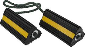 Wc-24483 Branded Buyers Products Wc24483 Heavy Duty Wheel Chock Set 4 X 8 Inch 36 Black