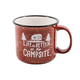 53235 Camco Life Is Better At The Campsite Ceramic Coffee Mug 12 Oz
