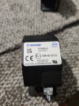 905131900 Ecco 510 Backup Alarm 12vdc 97 Db A Sae Type C Compact Reversing Beeper