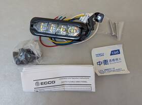 Ed3793aw Ecco Led Directional Amber White Warning Light