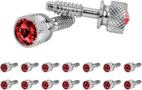 67015 Gg Grand General Red Chrome Plated Dash Screws Crystal Peterbilt 2000-2005