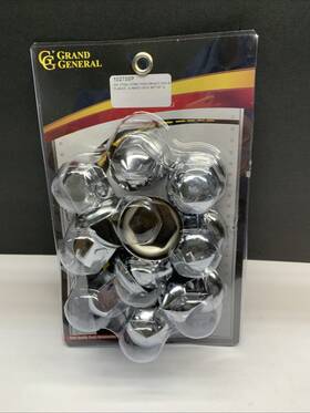 10273sp Grand Central New General Chrome Cone Push-on 33mm X 2-1/8 Inch Set Of 10