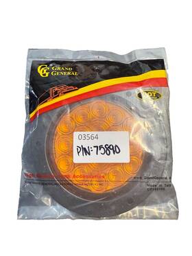 75890 Grand General 4 Inch Fleet Led With Black Flange Mount P/n 3 Wire