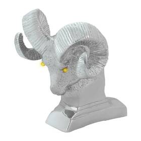 Gga-48051 Grand General Gga 48051 Chrome Die-cast Ram S Head Hood Ornament With