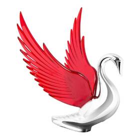 Gga-48099 Grand General Gga 48099 Chrome Die-cast Windrider Hood Ornnament With Red Abs