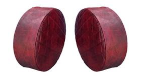 Grilleadz Ftec-23-9-wine Wine Fuel Tank Covers For 23 Inch Diameter Tanks Quilted With Small Diamonds