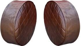 Ftec-26-9-brn Grilleadz 26 Inch Brown Fuel Tank End Covers For Tanks That Are Diameter
