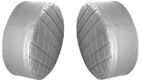 Ftec-26-9-silver Grilleadz 26 Inch Silver Fuel Tank End Covers For Tanks That Are Diameter
