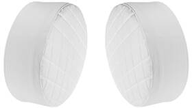Ftec-26-9-wht Grilleadz 26 Inch White Design Fuel Tank End Covers For Tanks That Are Diameter