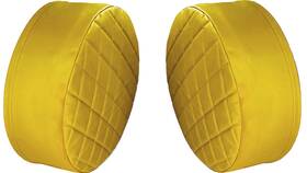 Ftec-26-9-ylw Grilleadz 26 Inch Yellow Fuel Tank End Covers For Tanks That Are Diameter