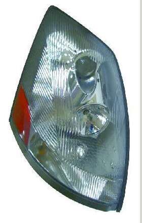 Hdl010026r Headlamp 2004 - 2015 Volvo Vnl Non-protruding Lenses Right Side Chrome Finish