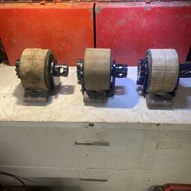 3800 Kinedyne Lot Of 3 Semi Truck Winch Winches With Straps Used Condition Very Usable