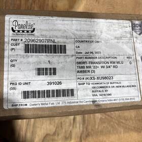 20962907pnl Kw Panelite Transition Panel T680 Next Gen Mid Roof Amber Led