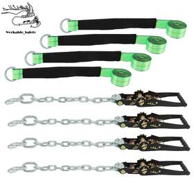 Nurniacl Ws2218440st Universal Car Lasso Tie Down Straps Chain Anchor 2 In X 96 4 Pack 3300lbs Swl