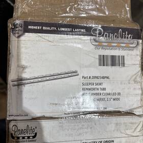 20982540pnl Panelite Sleeper Skirt Kenworth T680 Amber Clear Led Pair
