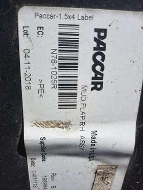 3484083 Peterbilt 2249007 579 2020 Fender Splash Shield/guard