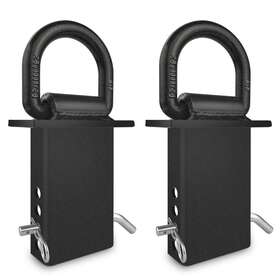 Evg020 Precision Auto Labs 2pcs Heavy Duty Removable D-ring Stake Pocket Tie Down For Utility Trailers