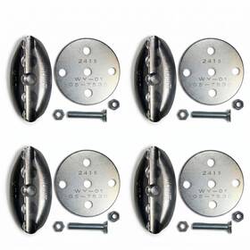 Q5-7571-a Qstraint Omni Oval L-pocket Anchorage 4-pack Stainless Made Usa