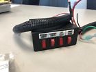 Sw200-012 Federal Signal Four Spst Rocker Switch Control Box