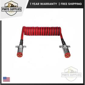 7ddb222mw Tectran 12 Ft Trailer Power Cable Double Dual Powercoil 4 Gauge