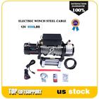 Tl11657120s New Towing Recovery Electric Winch Kit Steel Cable Remote