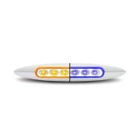 Tled-6xab Trux Auxiliary Marker Light 6 Inch Dual Amber To Blue