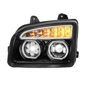 32862 United Pacific Headlight Driver Side Lh All Led Black Inner Housing