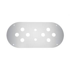 United Pacific 34026 Dome Light Bracket Stainless Steel With 8 X 3/4 Inch Mini Ligh