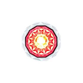 United Pacific 36165 Marker Light Ultra Burst Mini Crystal Watermelon Glass 2