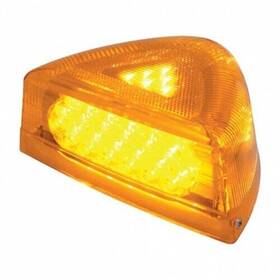 39436 United Pacific 37 Led Amber Lens Turn Signal Light With Chrome Base 1987-2007 Peterbilt
