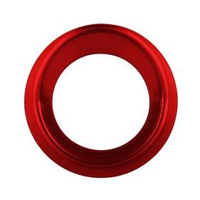 United Pacific 40706 Gauge Bezel Single Candy Red Small With Visor