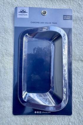 41771 United Pacific Air Valve Trim 2010 Peterbilt Chrome New