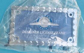50077 United Pacific Motorcycle License Plate Frame Diamond. New