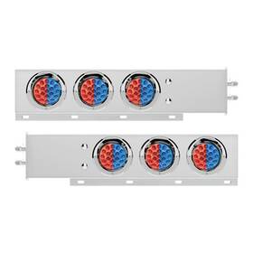 United Pacific 61036 2 Inch Bolt Pattern Stainless Steel Spring Loaded Light For Pai