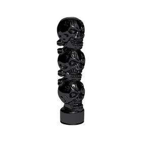 70537b United Pacific 3 Skull Gearshift Knob Glossy Black 1/2 Inch 13 Thread On