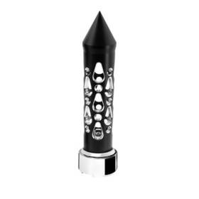 71201 United Pacific Brooklyn Style Spike Gearshift Knob Matte Black Finish